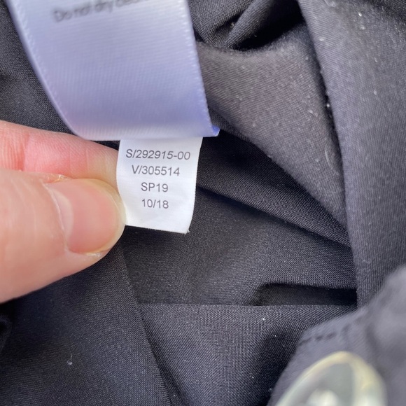 Athleta High Waisted Paper bag pants Belted Tie Black Size 12 - Picture 5 of 6